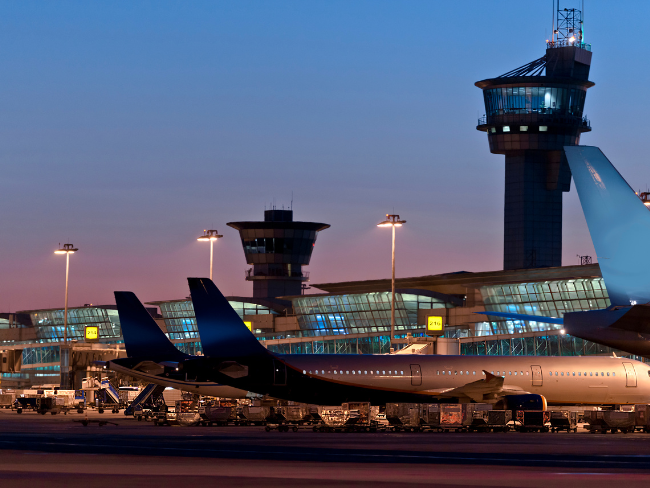 Planes on a runway