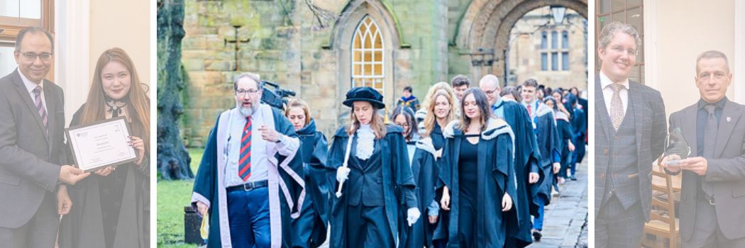 photograph of congregation procession from Castle to Cathedral