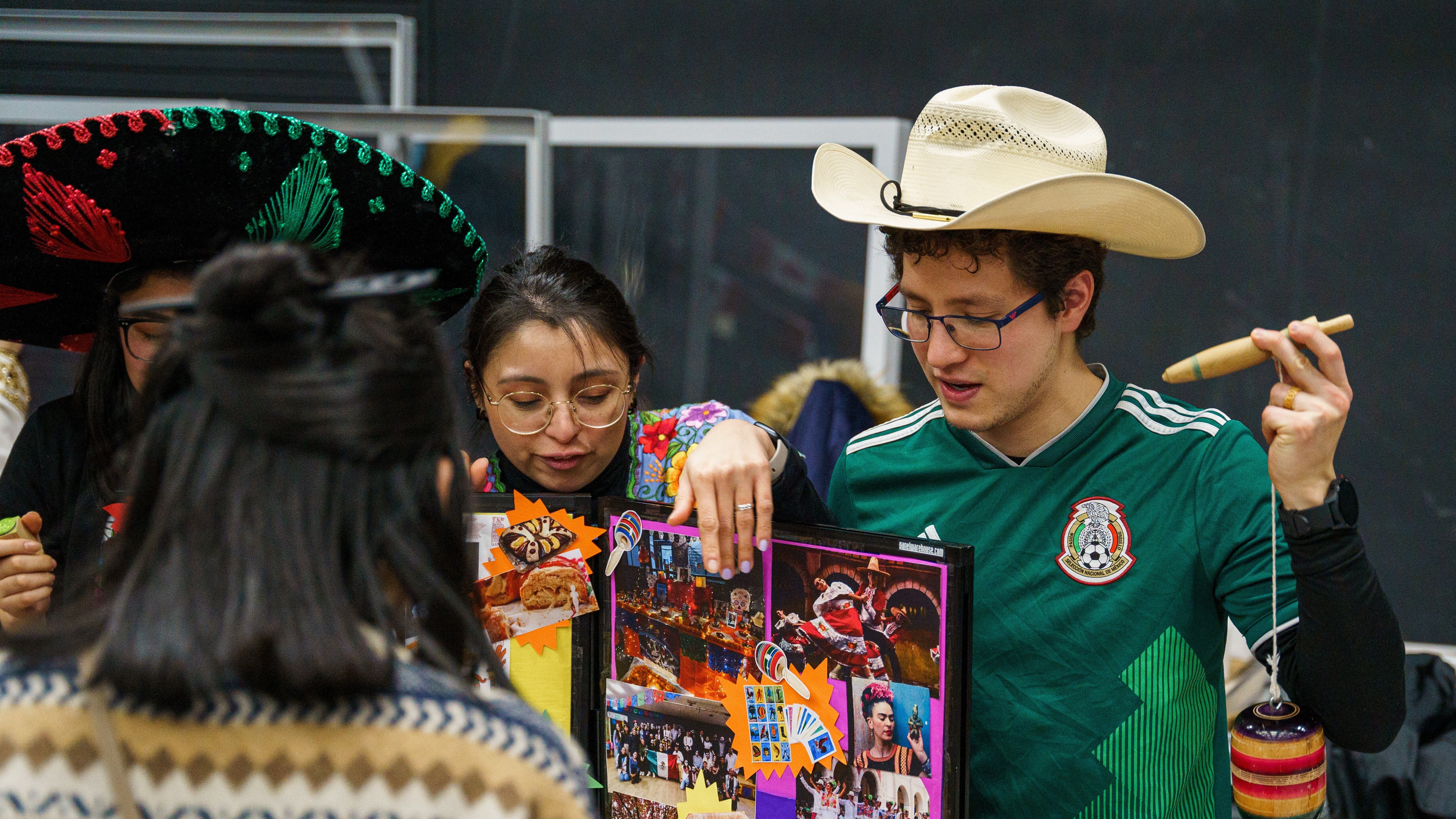 Students demonstrating their culture at Durham Global Week