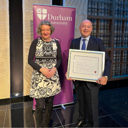 VC and Michael Shearer receiving his award