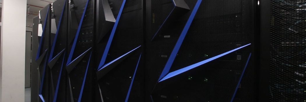 Racks belonging to the Bede supercomputer