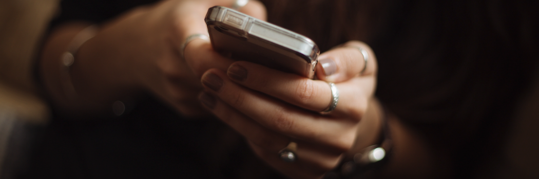 Woman holding a phone