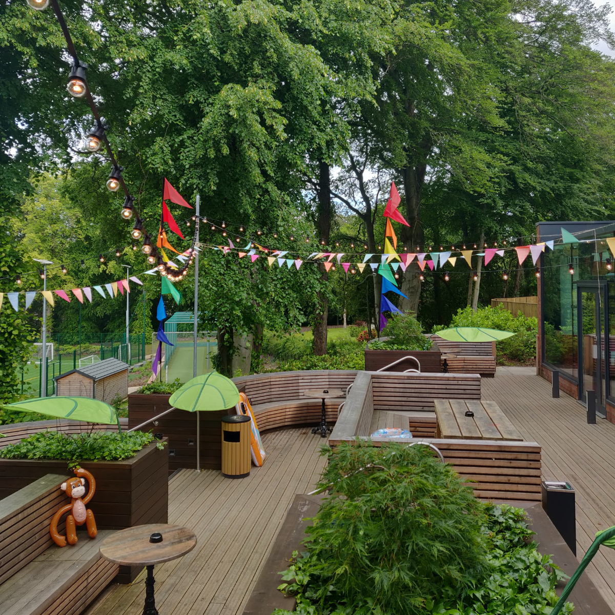 Bar terrace at Collingwood College