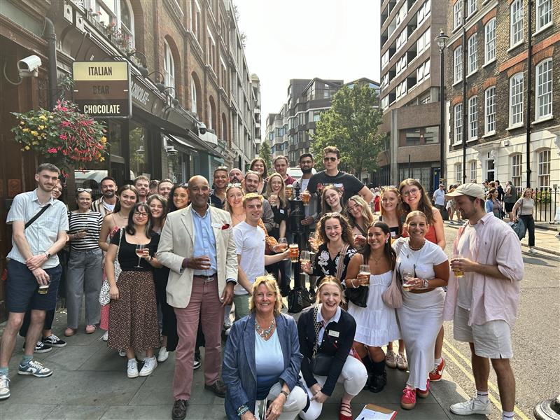 Photograph taken at the 2024 alumni meetup in London