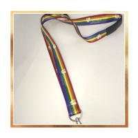 DU lanyard in Rainbow