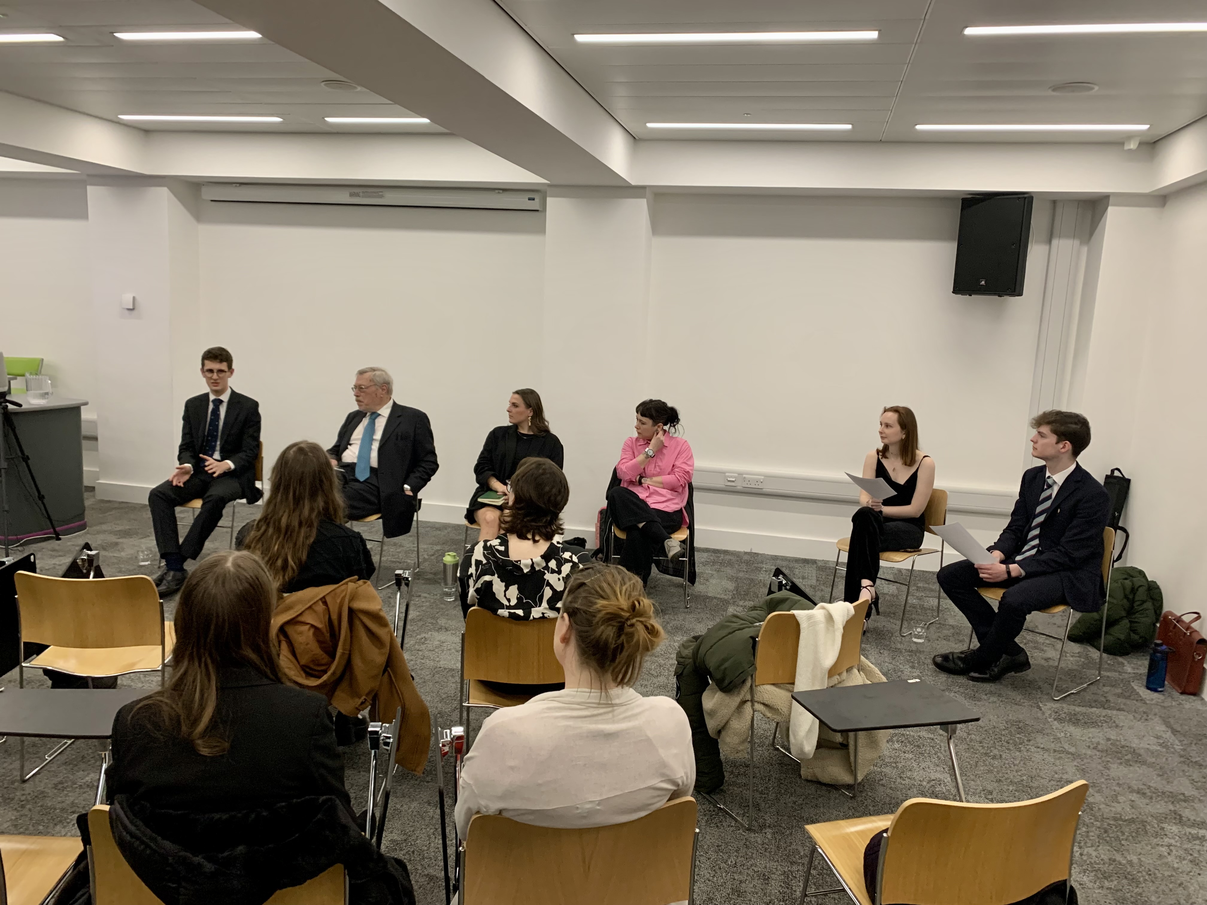 group sit around panel