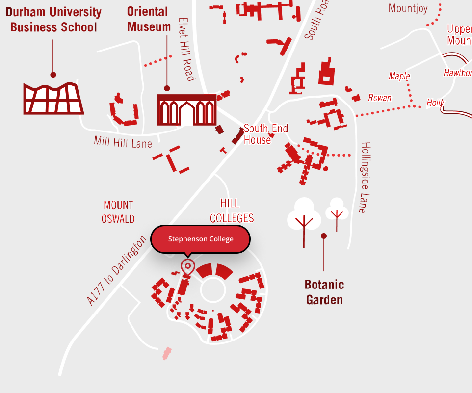 Stephenson College decorative map