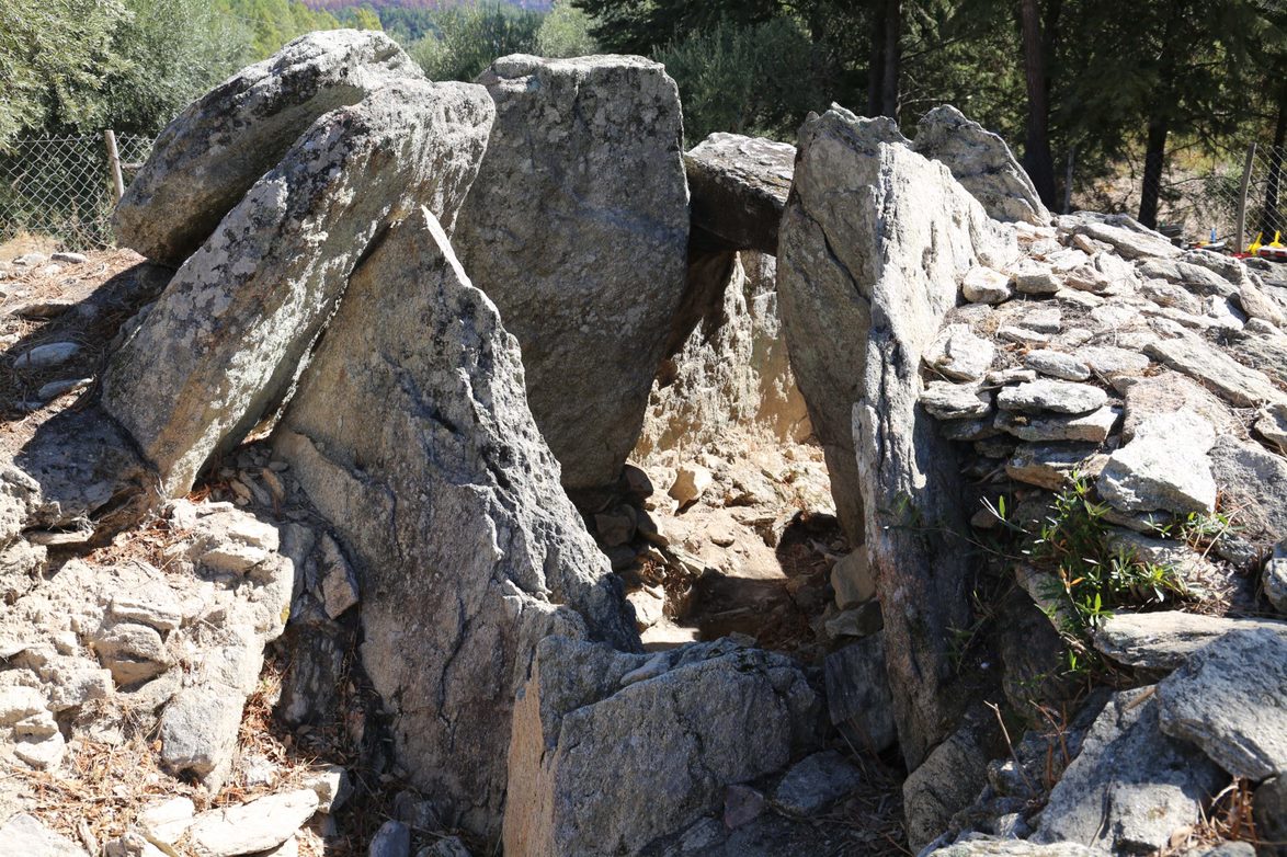 Remains of a stone tomb