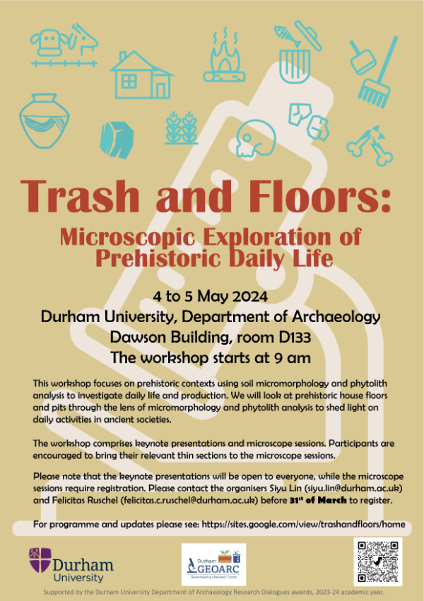 Poster advertising Trash and Floors workshop