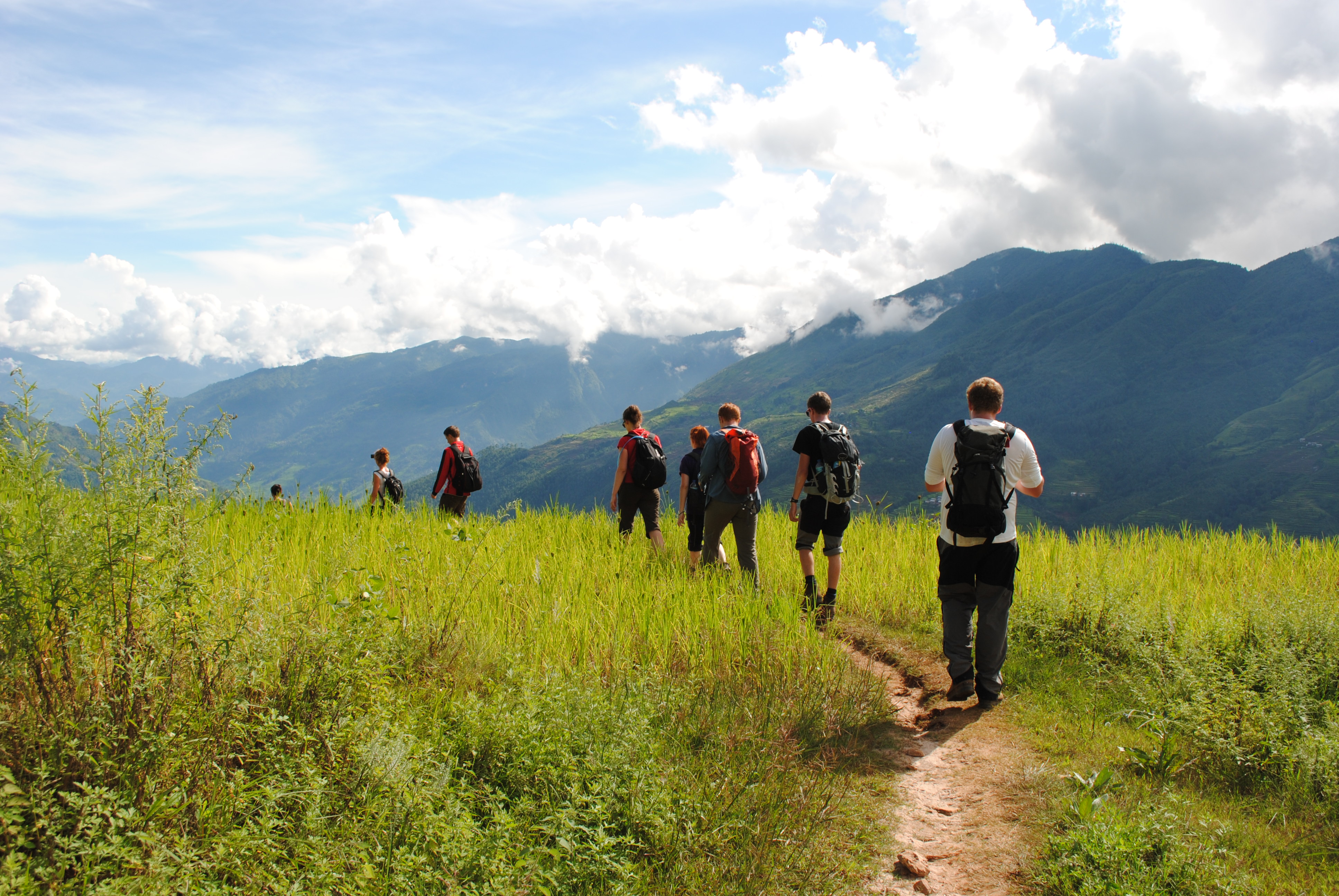 Students on Nepal fieldtrip