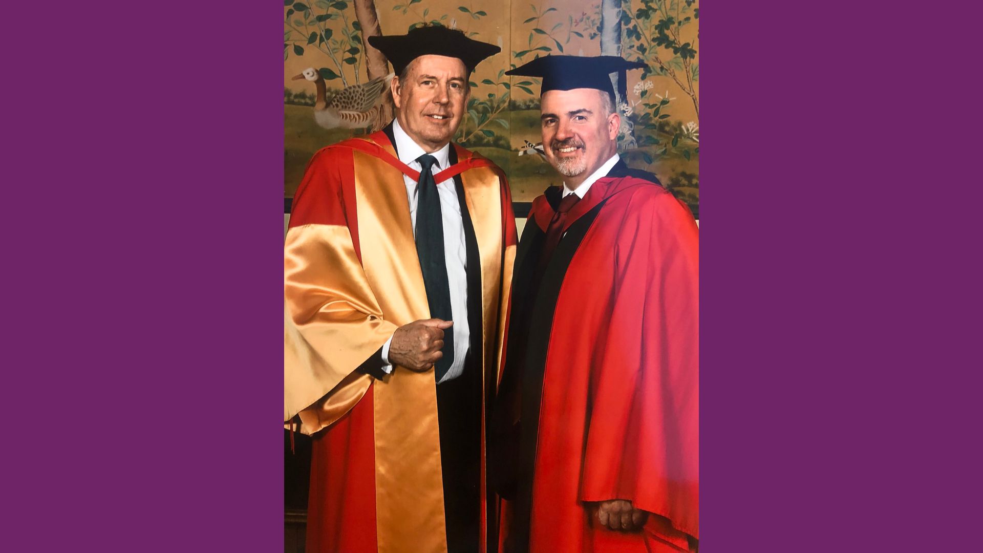 Two men in academic gowns