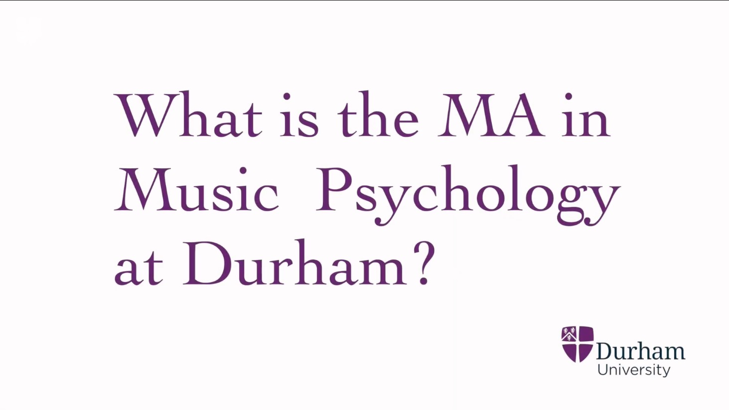 MA in Music Psychology
