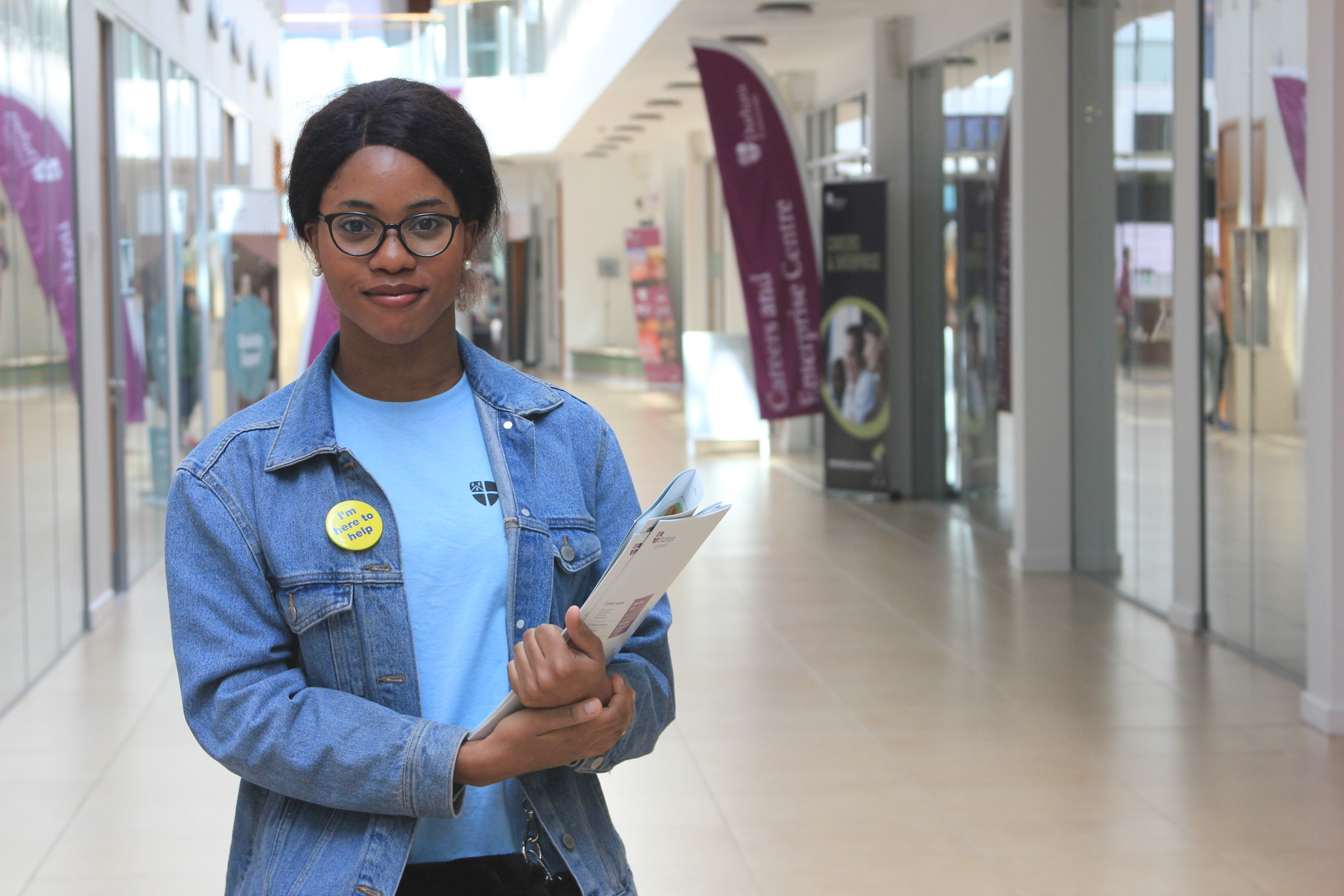 Student ambassador at open day