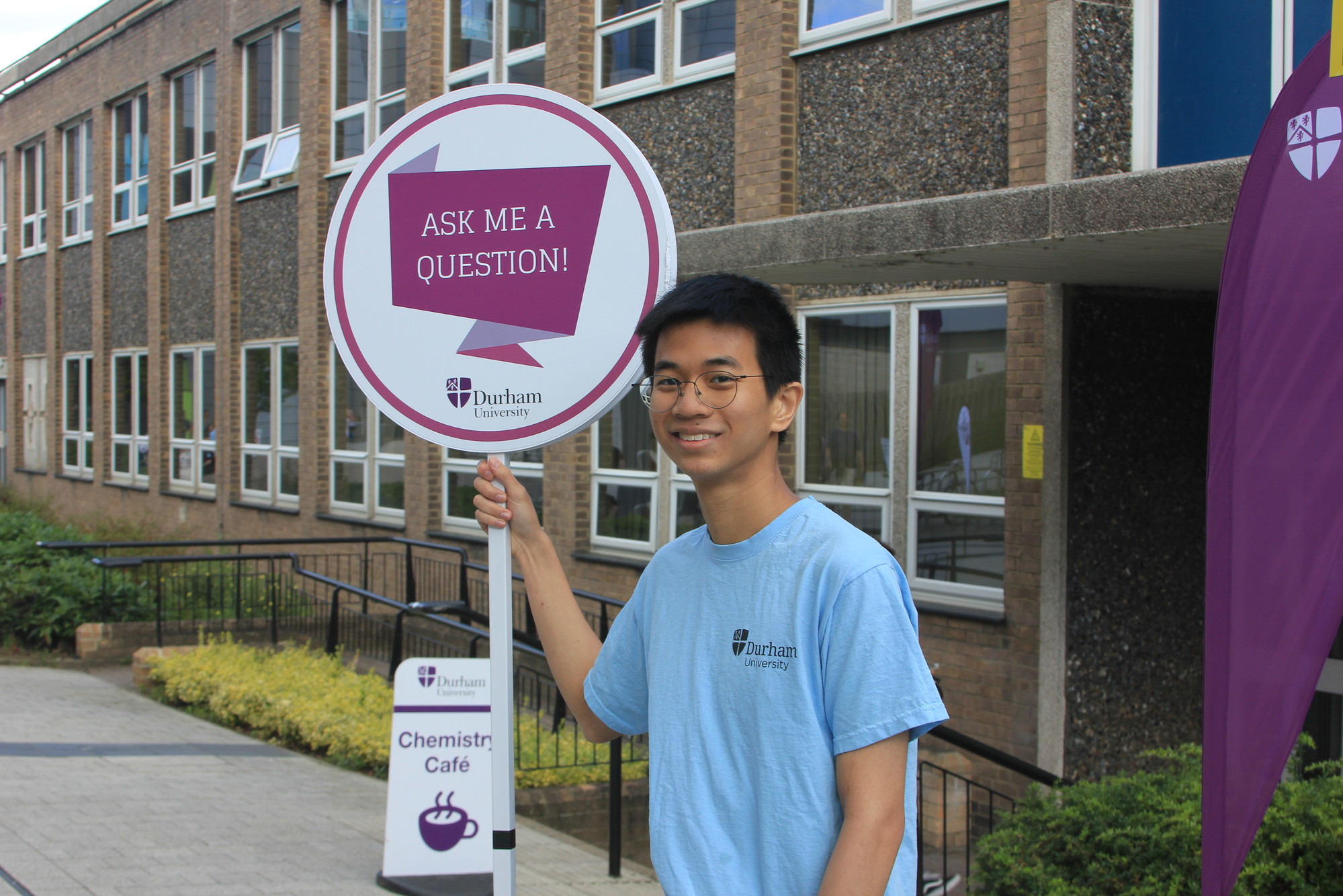 TStudent ambassador at open day