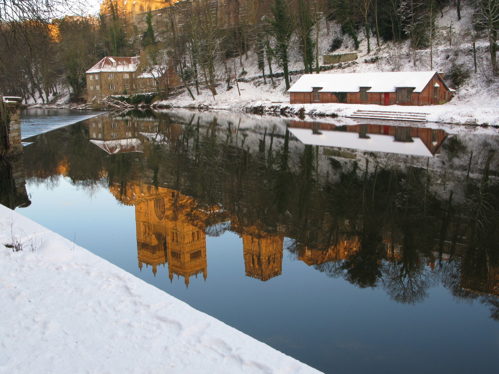 Durham Cathedral reflected in the River Wear