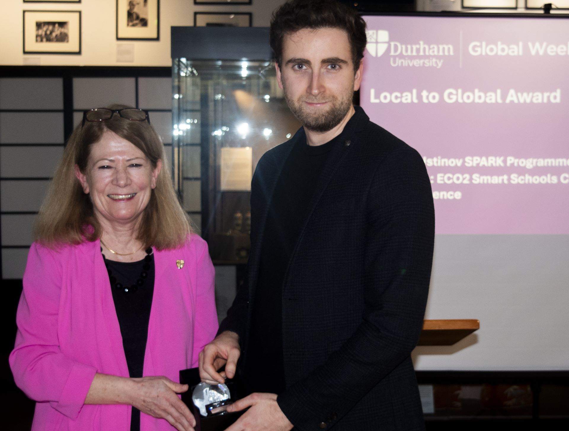 Award being presented