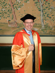 Henry Timms in academic dress