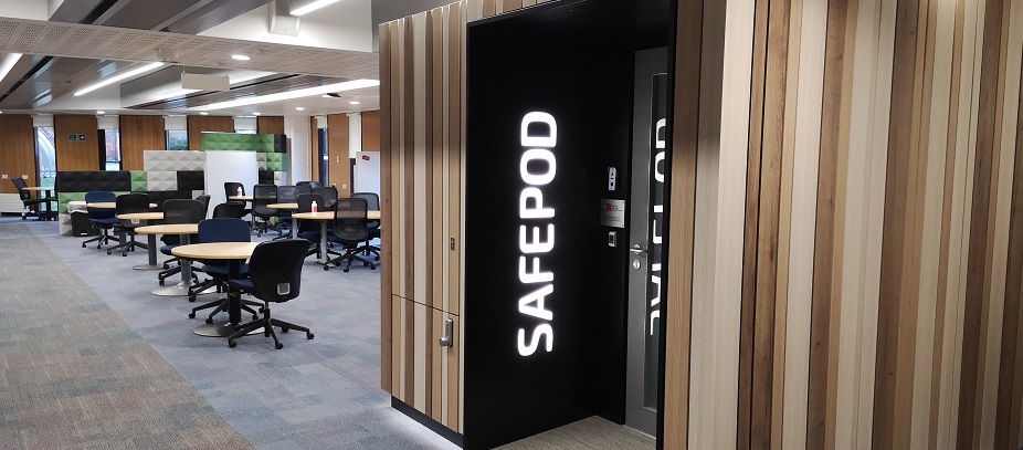 Safepod in Bill Bryson Library