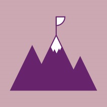 SEOTY Above and Beyond Award, mountain with flag graphic
