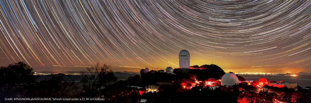 The Dark Energy Spectroscopic Instrument is mounted on the U.S. National Science Foundation's Nicholas U. Mayall 4-meter Telescope at Kitt Peak National Observatory-a program of NSF NOIRLab-in Arizona