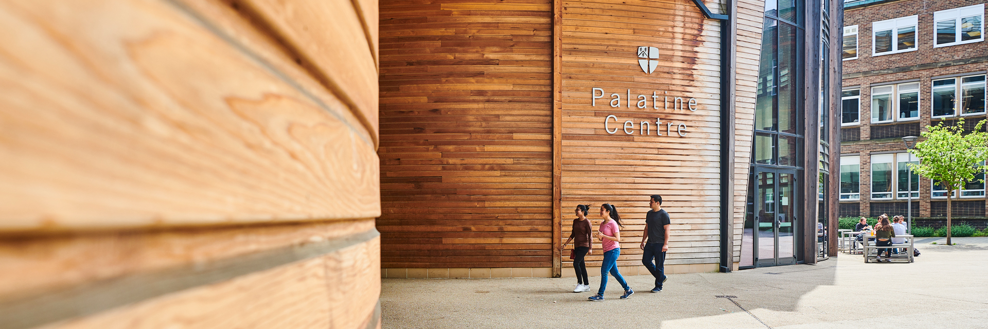 The main entrance to the Palatine Centre