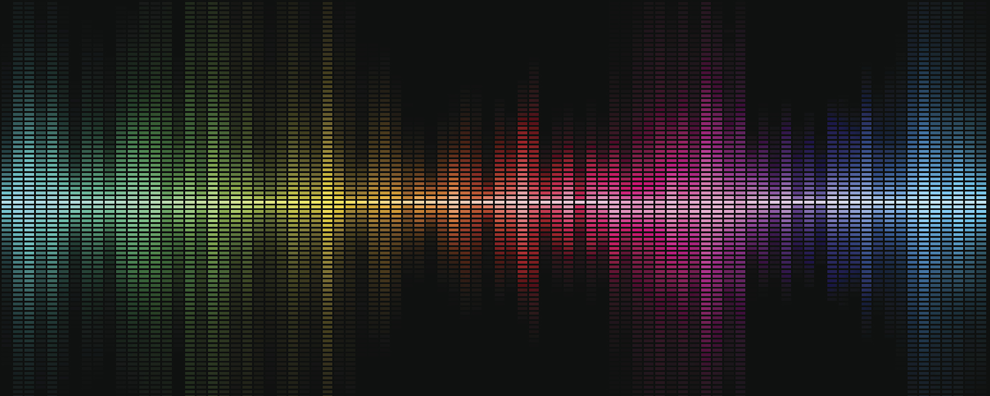 A colour sound wave indicator