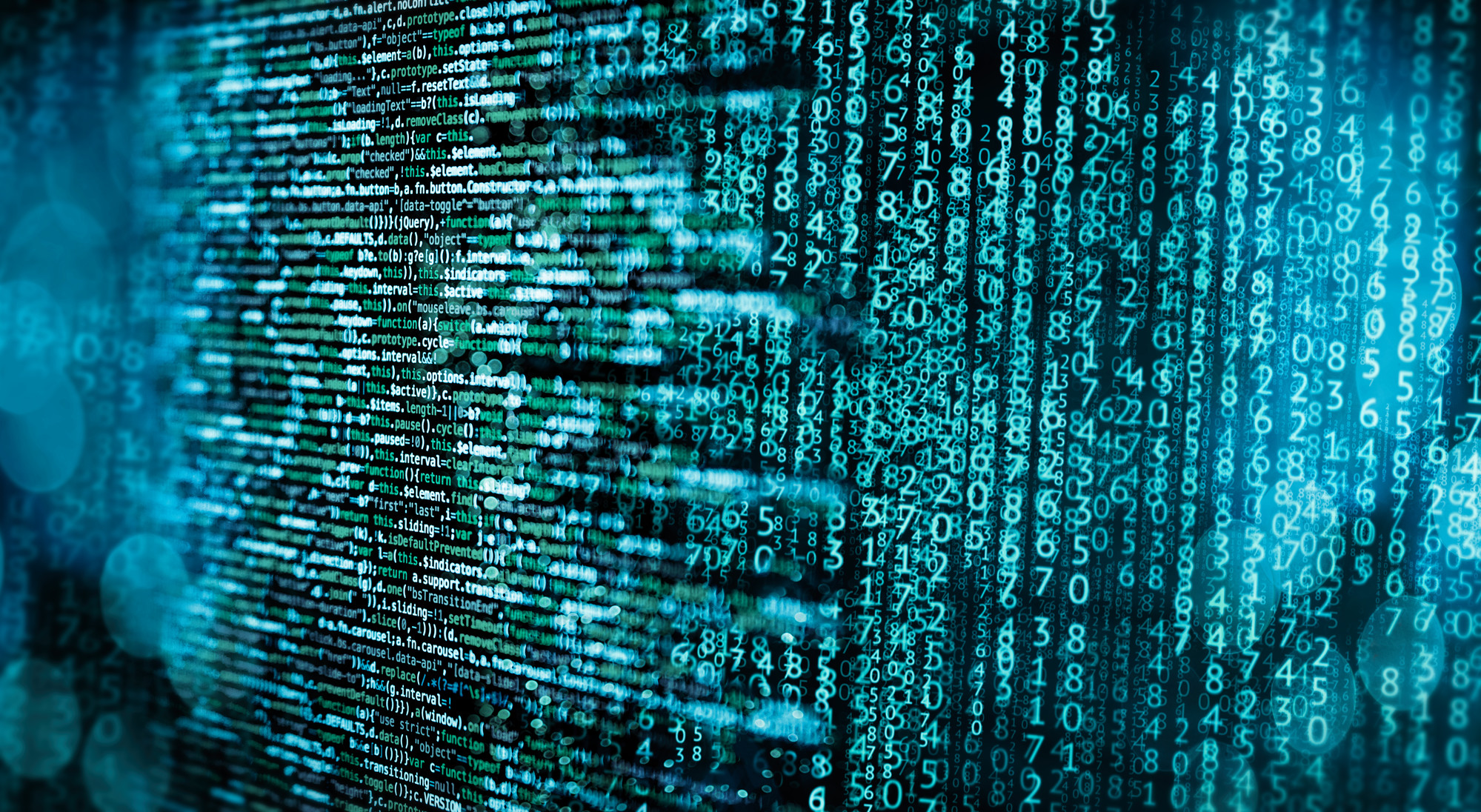 Lines of digital code