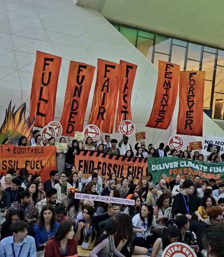 Protest at COP28