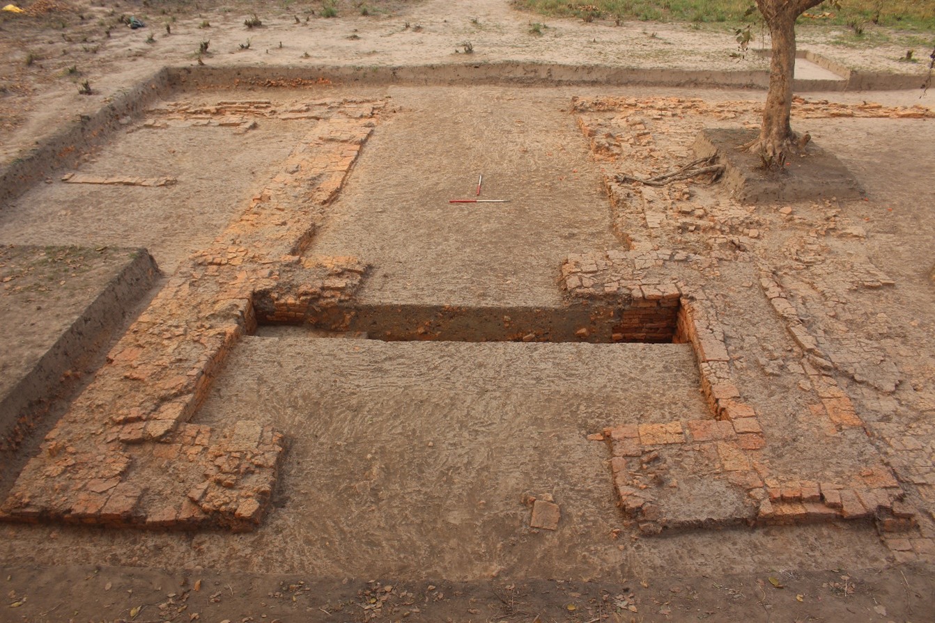 Excavations at Tilaurakot, northern gateway to Central Walled Complex looking south