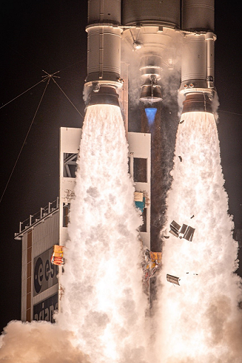 TRocket blasting off