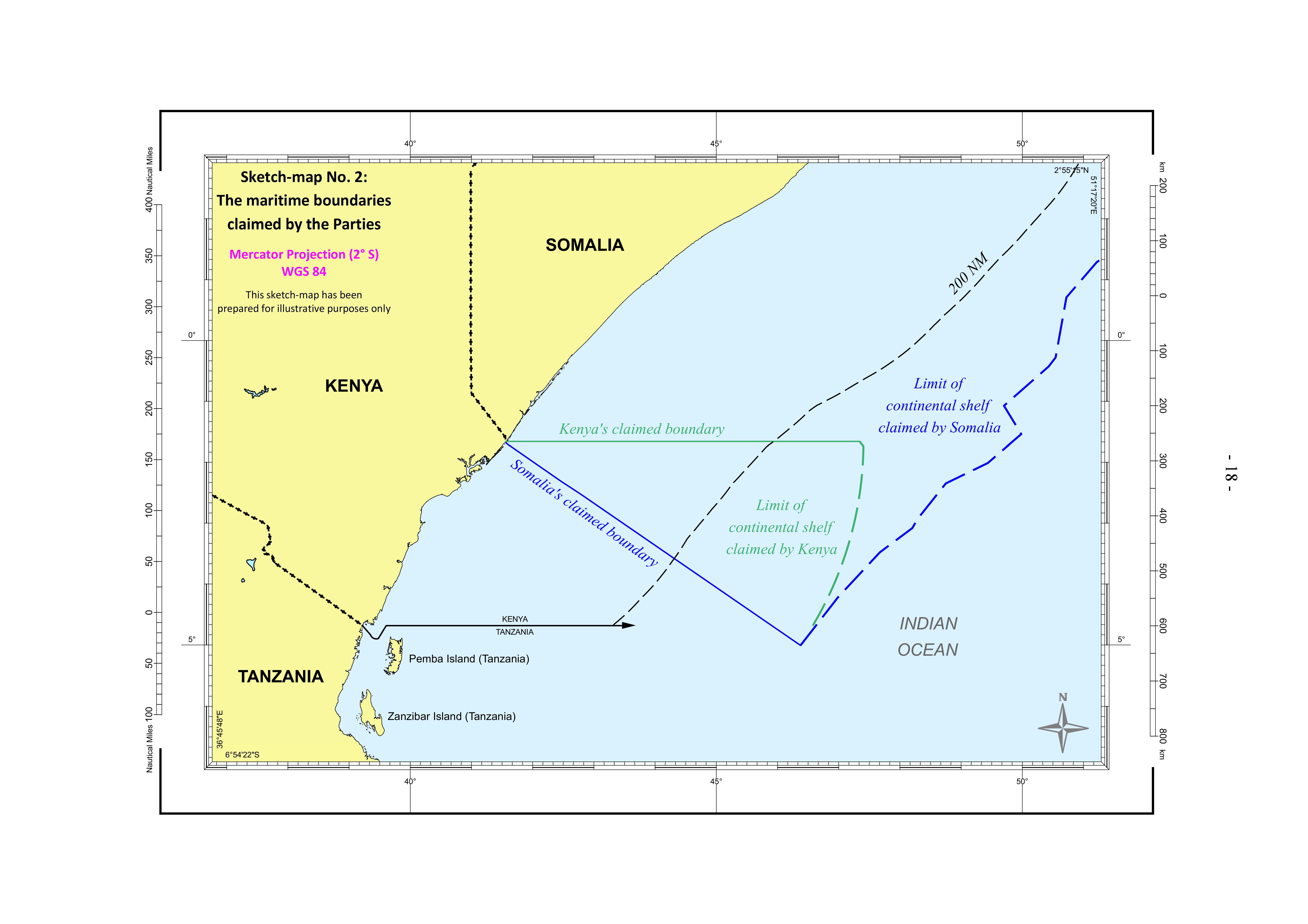 Map  of the 12 October ICJ Decision