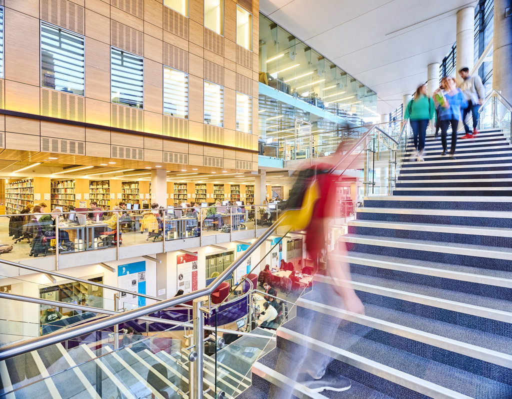 Bill Bryson Library stairs