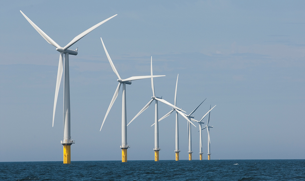 An offshore wind farm