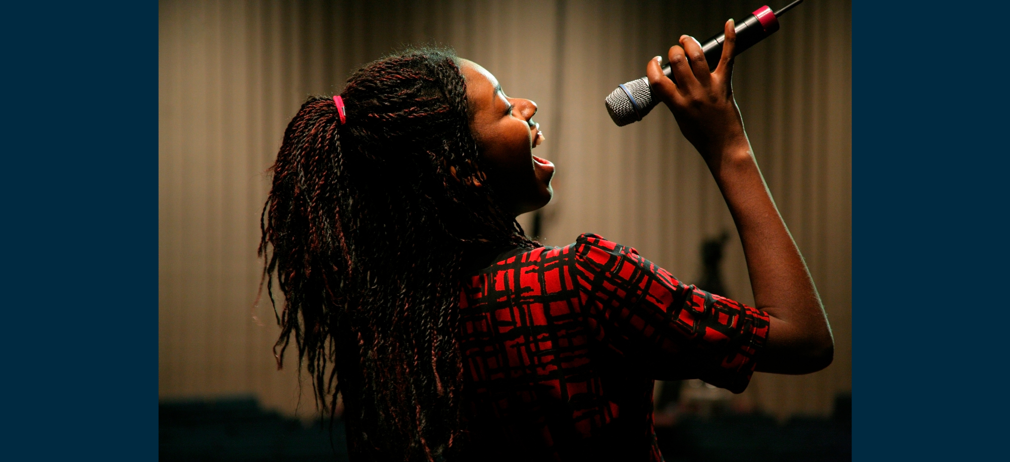 woman singing