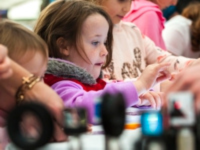 Kids enjoying an experiment