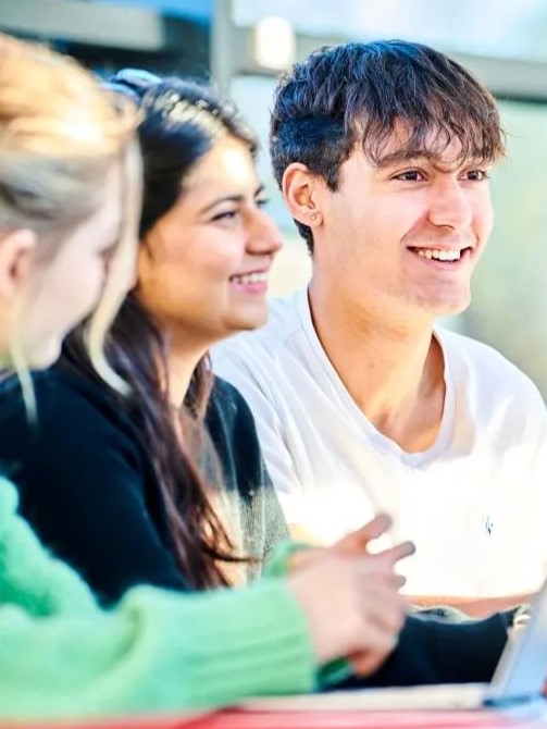 Students smiling
