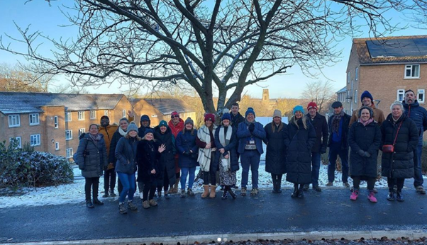 Staff walking group